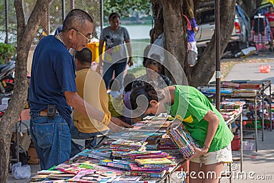 Thai book shop Editorial Stock Photo