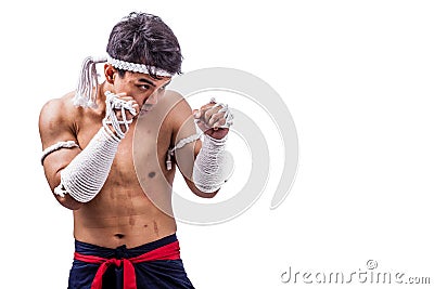 A thai boxer Stock Photo