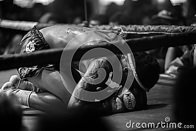 Thai Boxers Festival Editorial Stock Photo