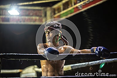 Thai Boxers Festival Editorial Stock Photo