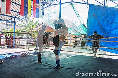 Thai boxers Editorial Stock Photo
