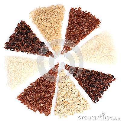Thai cargo rice is the creation of the thai rice eaperts and Stock Photo