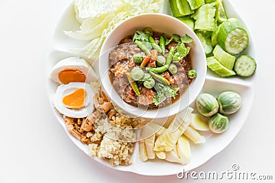 Thai chili paste Stock Photo