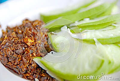 Thai Chili Salt in Thailand Stock Photo