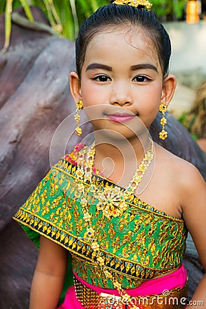 Thai costume girl Editorial Stock Photo