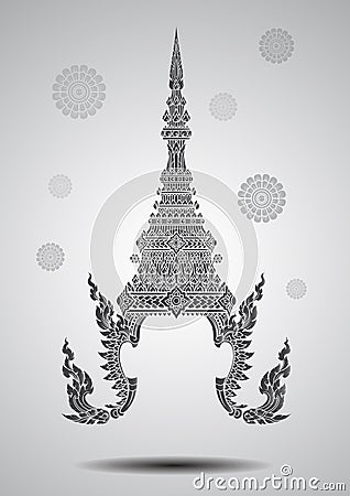 Thai crown vector Vector Illustration