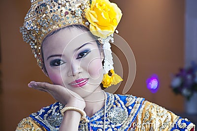 Thai Cultural Show Stock Photo