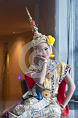 Thai Cultural Show Stock Photo