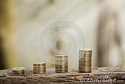 Thai currency exchange rate concept, fund information business i Stock Photo