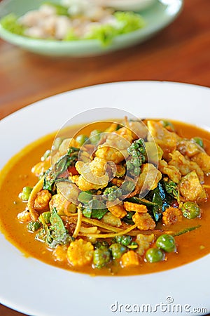 Thai curry with spicy Stock Photo