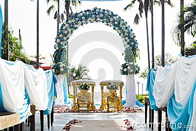 thai decorate wedding Stock Photo
