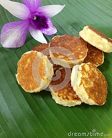 Thai-dessert coconut Editorial Stock Photo