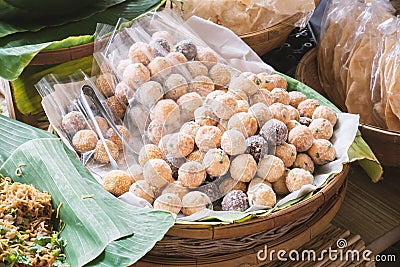 Thai dessert Kai Hong Stock Photo