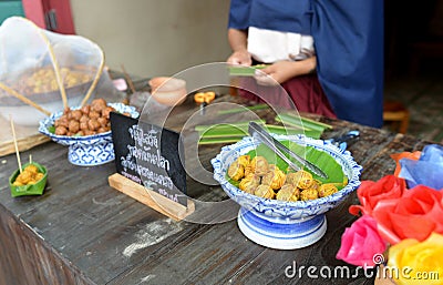 Thai dessert in Mallika city Editorial Stock Photo