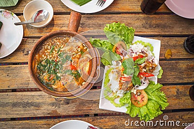 Thai dishes such Stock Photo