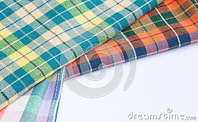 Thai fabric,loincloth handmade thai style Stock Photo