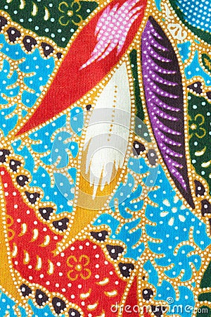 Thai fabric pattern Stock Photo