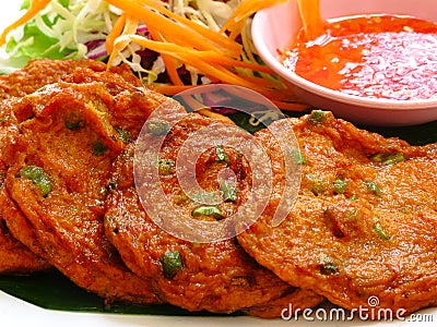 Thai Fish Cake Stock Photo