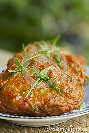 Thai Fish Cakes Stock Photo