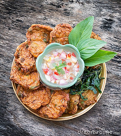 Thai fish cakes Stock Photo