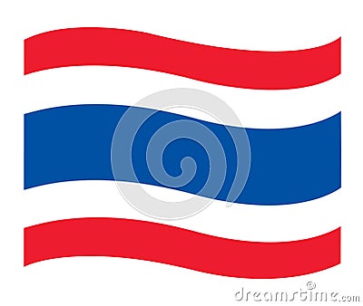 Thai flag icon , Thailand flag vector Vector Illustration