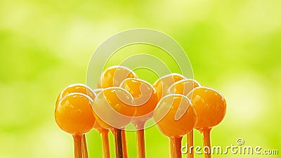 Thai food ball plated dessert sweet yammy Stock Photo