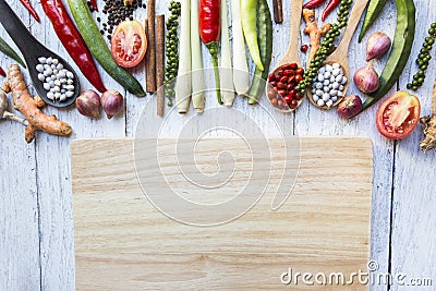 Thai food ingredients, vegetable, spicy taste Stock Photo