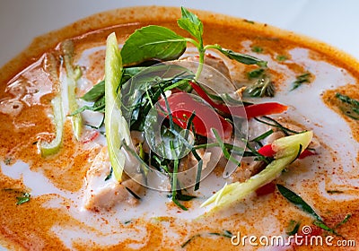 Thai food, paneng gai Stock Photo