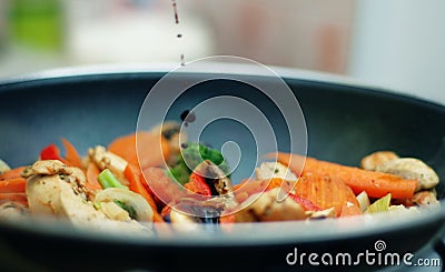 Thai food - Stir fry Stock Photo