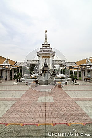 Thai funeral pyre Stock Photo