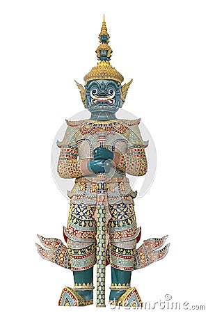 Thai giant guardian Stock Photo