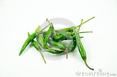 Thai Green Chili Stock Photo