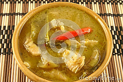 Thai Green Curry Stock Photo