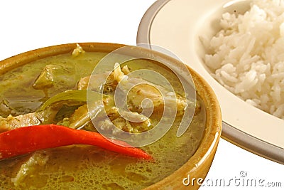 Thai Green Curry Stock Photo