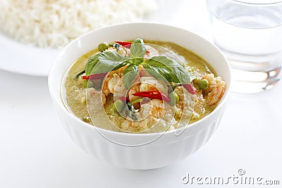 Thai green curry Stock Photo