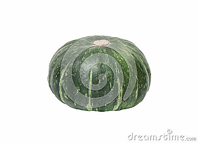 Thai green pumpkin whole isolated Stock Photo