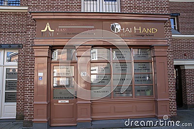 Thai Hand Massage School At Amsterdam The Netherlands Editorial Stock Photo