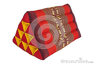 Thai handwork triangle pillow Stock Photo