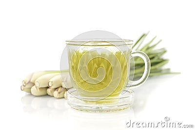 Thai herbal drinks, Lemon grass water Stock Photo