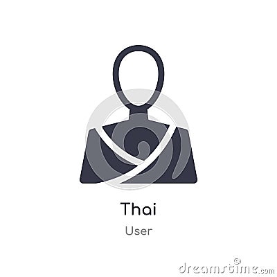 thai icon. isolated thai icon vector illustration from user collection. editable sing symbol can be use for web site and mobile Vector Illustration