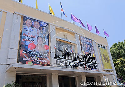 Thai kick boxing stadium Editorial Stock Photo