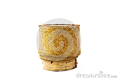 Thai laos bamboo sticky rice container Stock Photo