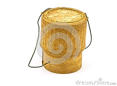 Thai -Laos bamboo sticky rice container Stock Photo