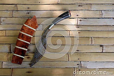 Thai local pocket knives. Stock Photo