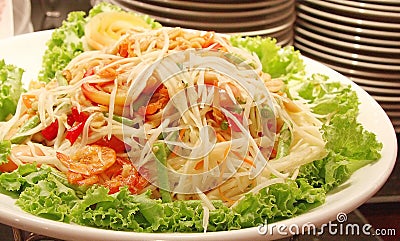 Thai Mango Salad Stock Photo