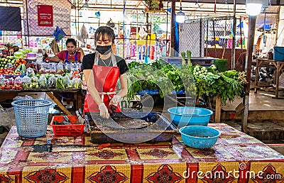 Thai Market in Naklua Pattaya Thailand Asia Editorial Stock Photo