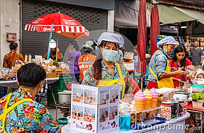 Thai Market in Naklua Pattaya Thailand Asia Editorial Stock Photo