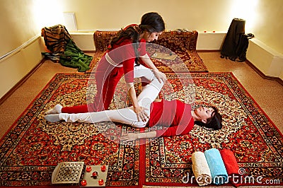 Thai massage Stock Photo