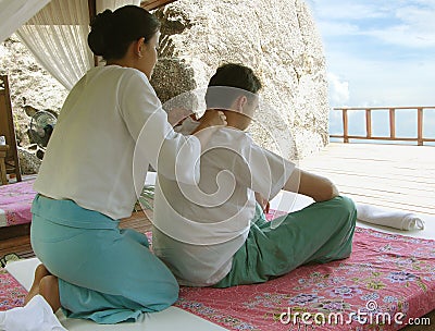 Thai Massage Stock Photo