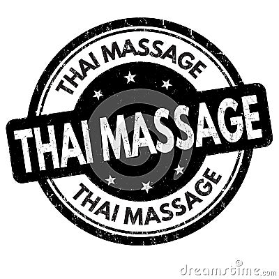 Thai massage sign or stamp Vector Illustration